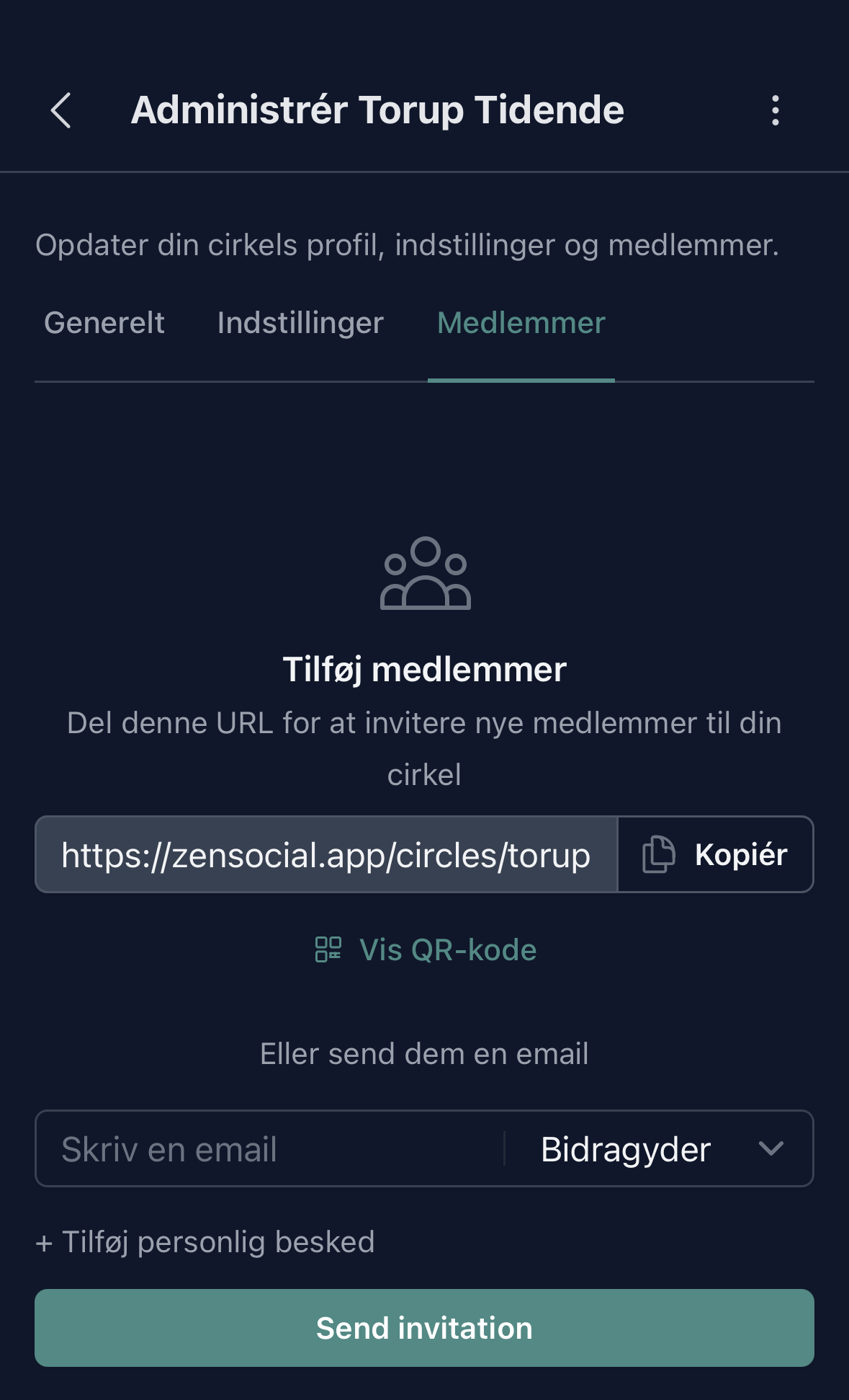 Invitér dem, der hører til