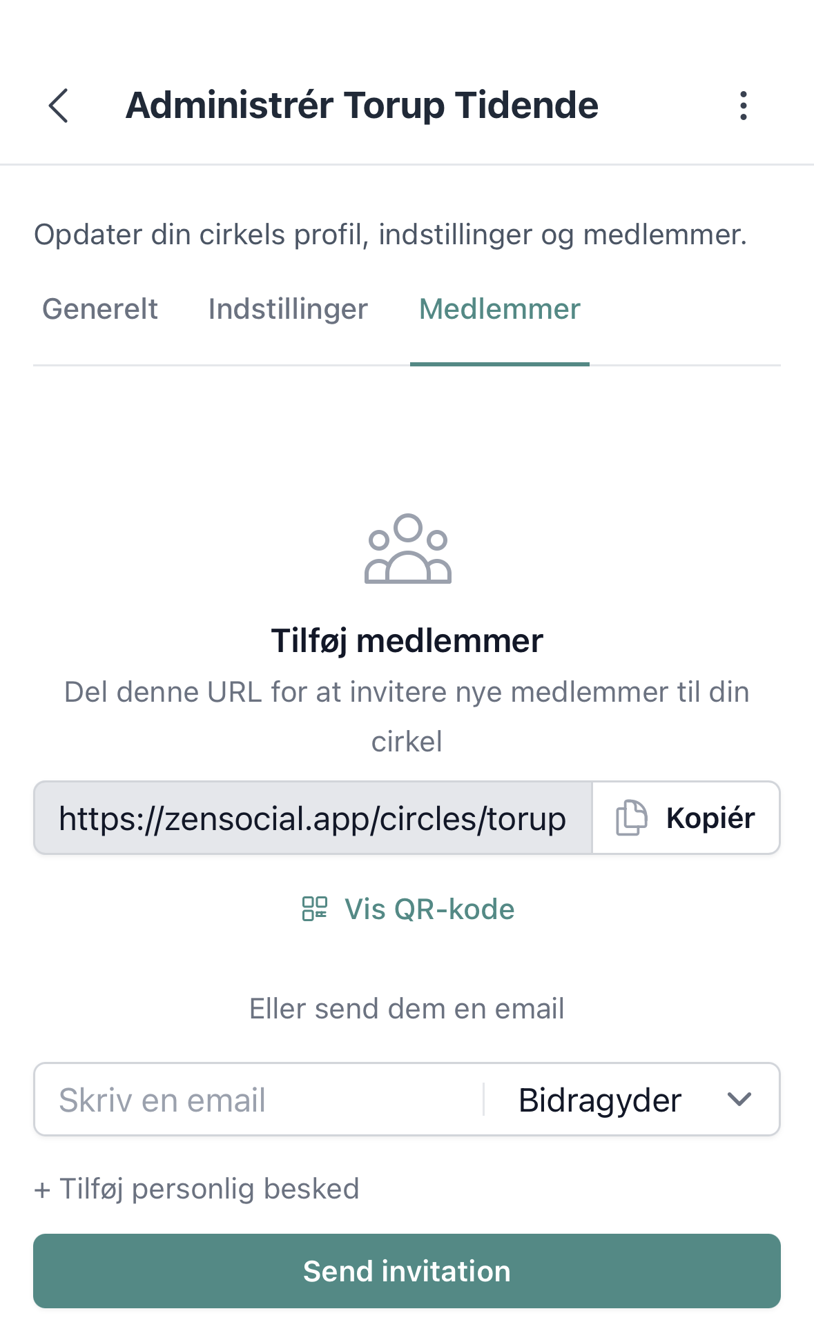 Invitér dem, der hører til