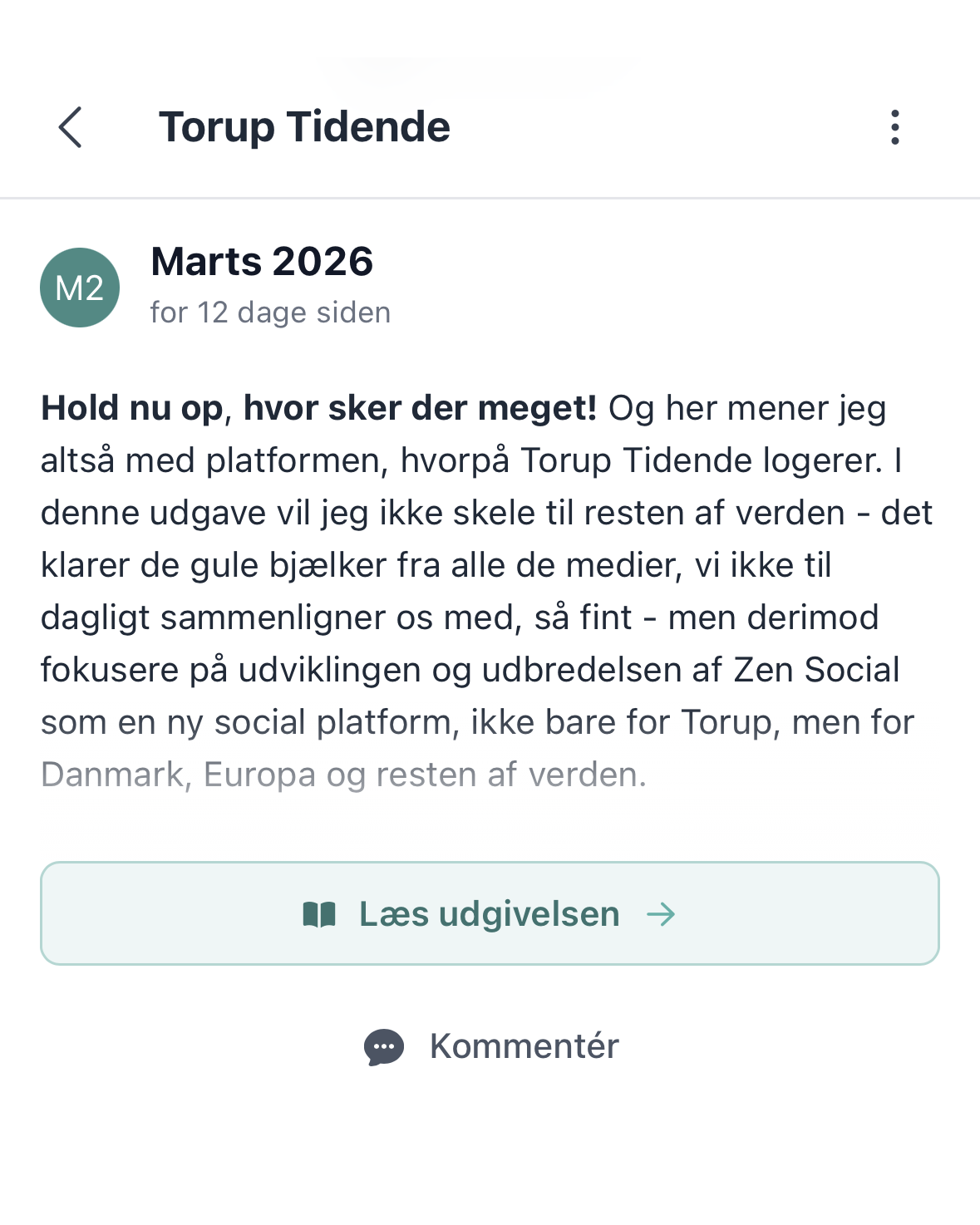 Hold forbindelsen levende